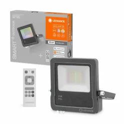 Luminaires Ledvance Spot de jardin LEDVANCE SMART+ Anthracite, 1 lumière, Télécommandes, Changeur de couleurs