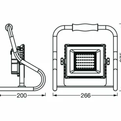 Luminaires Ledvance Spot de jardin LEDVANCE WORKLIGHTS Orange, 1 lumière
