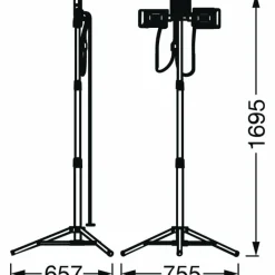 Luminaires Ledvance Spot de jardin LEDVANCE WORKLIGHTS Orange, 1 lumière