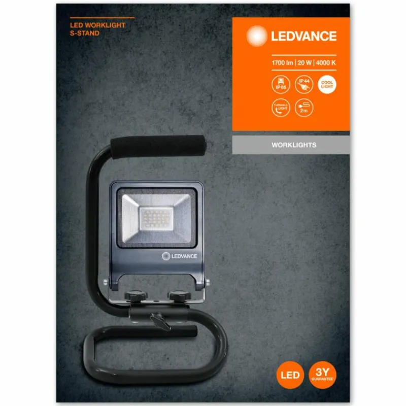 Luminaires Ledvance Spot de jardin LEDVANCE WORKLIGHTS Gris, 1 lumière