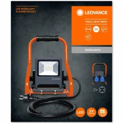 Luminaires Ledvance Spot de jardin LEDVANCE WORKLIGHTS Gris, Orange, 1 lumière