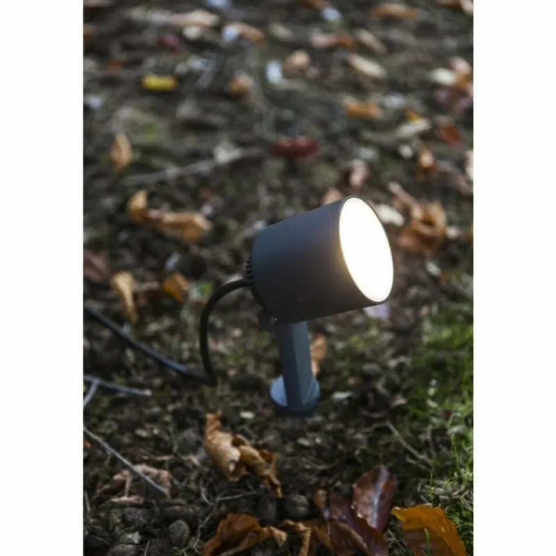 Luminaires Lutec Spot de jardin Lutec Explorer LED Anthracite, 1 lumière