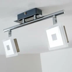 hofstein Spot de plafond Baramita LED Chrome, 2 lumières* Spots Et Projecteurs