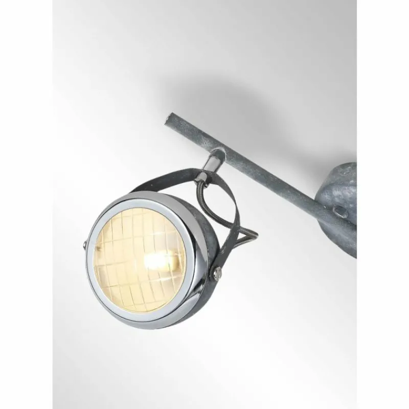 Luminaires Brilliant Spot de plafond Brilliant Rider Gris, 2 lumières