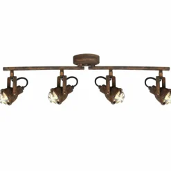 Luminaires Brilliant Spot de plafond Brilliant Bente Rouille, Noir, 4 lumières* Spots Et Projecteurs