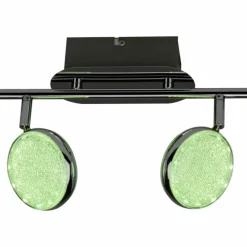 Luminaires Brilliant Spot de plafond Brilliant Cassy LED Chrome, 2 lumières, Télécommandes, Changeur de couleurs* Spots Et Projecteurs
