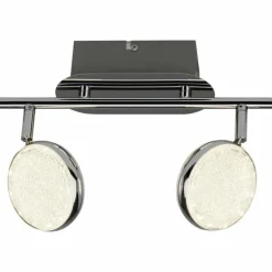 Luminaires Brilliant Spot de plafond Brilliant Cassy LED Chrome, 2 lumières, Télécommandes, Changeur de couleurs* Spots Et Projecteurs