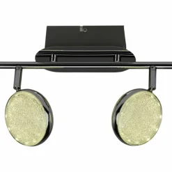 Luminaires Brilliant Spot de plafond Brilliant Cassy LED Chrome, 2 lumières, Télécommandes, Changeur de couleurs* Spots Et Projecteurs
