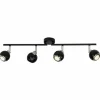 Luminaires Brilliant Spot de plafond Brilliant Ina LED Chrome, Noir, 4 lumières* Spots Et Projecteurs