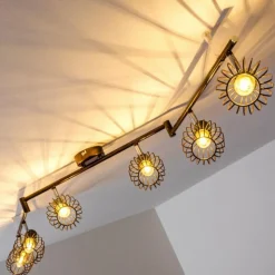 hofstein Spot de plafond Cancun Brun, 6 lumières* Spots Et Projecteurs