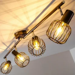 hofstein Spot de plafond Cancun Brun, 4 lumières