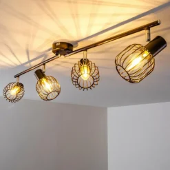 hofstein Spot de plafond Cancun Brun, 4 lumières