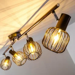 hofstein Spot de plafond Cancun Brun, 4 lumières