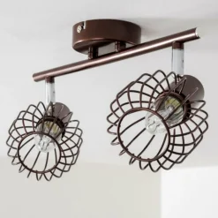 hofstein Spot de plafond Cancun Brun, 2 lumières* Spots Et Projecteurs