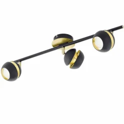 Lampes Dorées-Luminaires Eglo Spot de plafond Eglo NOCITO LED Or, Noir, 3 lumières