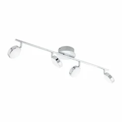 Luminaires Eglo Spot de plafond Eglo SALTO LED Chrome, 4 lumières* Éclairage Led