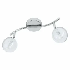 Luminaires Eglo Spot de plafond EGLO SALTO LED Chrome, 2 lumières* Éclairage Led