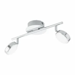 Luminaires Eglo Spot de plafond Eglo SALTO LED Chrome, 2 lumières* Éclairage Led