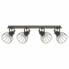 Lampes Vintages & Rétros-Luminaires Eglo Spot de plafond EGLO SAMBATELLO Brun, Argenté, 4 lumières