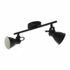 Luminaires Eglo Spot de plafond EGLO SERAS LED Noir, 2 lumières* Éclairage Led