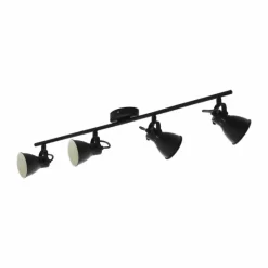 Luminaires Eglo Spot de plafond EGLO SERAS LED Noir, 4 lumières* Éclairage Led