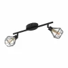 Luminaires Eglo Spot de plafond EGLO ZAPATA LED Noir, 2 lumières