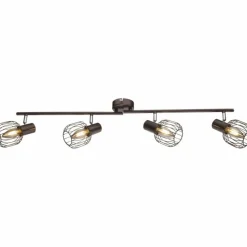 Luminaires Globo Lighting Spot de plafond Globo Akin Brun, 4 lumières* Plafonniers