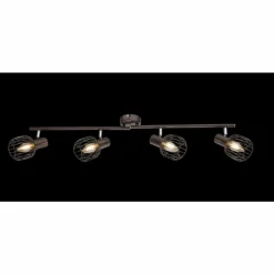 Luminaires Globo Lighting Spot de plafond Globo Akin Brun, 4 lumières* Plafonniers