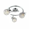 Luminaires Globo Lighting Spot de plafond Globo Bolt LED Chrome, 3 lumières* Spots Et Projecteurs