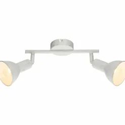 Luminaires Globo Lighting Spot de plafond Globo CALDERA Blanc, 2 lumières* Spots Et Projecteurs