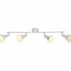 Luminaires Globo Lighting Spot de plafond Globo CALDERA Blanc, 4 lumières* Spots Et Projecteurs