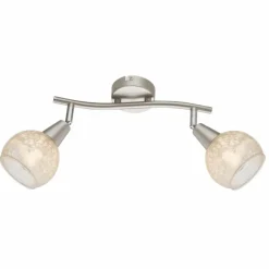 Luminaires Globo Lighting Spot de plafond Globo CALIFORNIA Nickel mat, 2 lumières