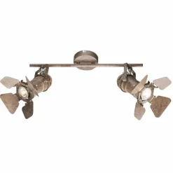 Luminaires Globo Lighting Spot de plafond Globo Egon Rouille, 2 lumières* Spots Et Projecteurs