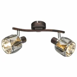 Luminaires Globo Lighting Spot de plafond Globo INDIANA Bronze, 2 lumières* Spots Et Projecteurs
