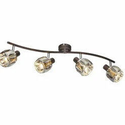 Luminaires Rustiques-Luminaires Globo Lighting Spot de plafond Globo INDIANA Bronze, 4 lumières