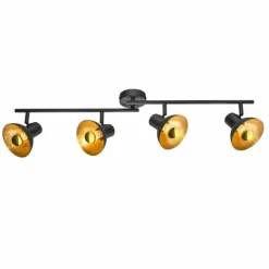Luminaires Globo Lighting Spot de plafond Globo Lotte LED Noir, 4 lumières* Éclairage Led