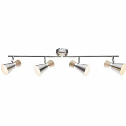 Luminaires Globo Lighting Spot de plafond Globo Nickel mat, 4 lumières* Spots Et Projecteurs