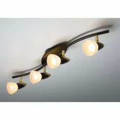 Luminaires Globo Lighting Spot de plafond Globo Novara Or, Rouille, 4 lumières