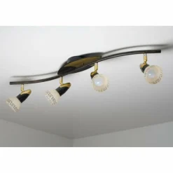 Luminaires Globo Lighting Spot de plafond Globo Novara Or, Rouille, 4 lumières