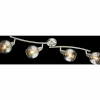 Luminaires Globo Lighting Spot de plafond Globo ROMAN LED Nickel mat, 4 lumières