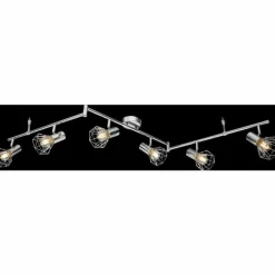Luminaires Globo Lighting Spot de plafond Globo Xara I Chrome, 6 lumières* Spots Et Projecteurs