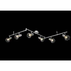 Luminaires Globo Lighting Spot de plafond Globo Xara I Chrome, 6 lumières* Spots Et Projecteurs