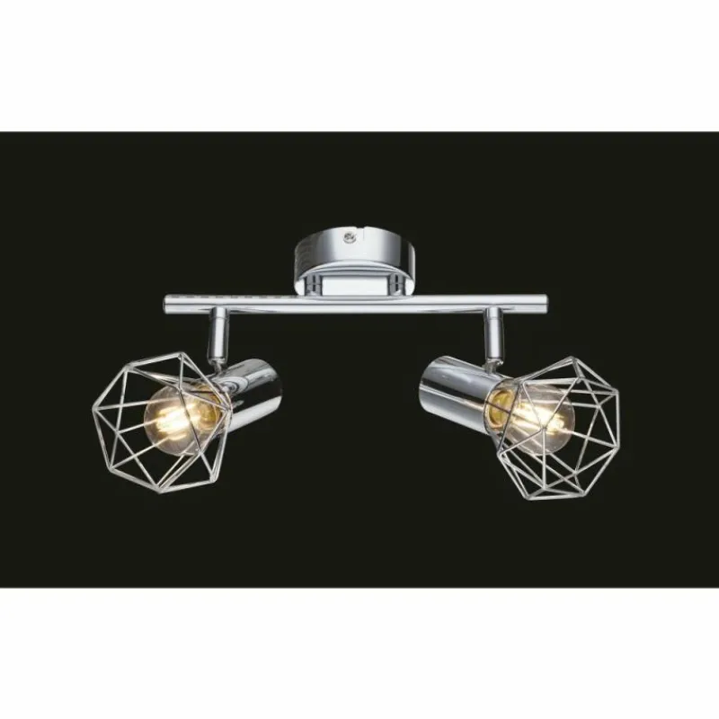 Luminaires Globo Lighting Spot de plafond Globo Xara I Chrome, 2 lumières* Spots Et Projecteurs