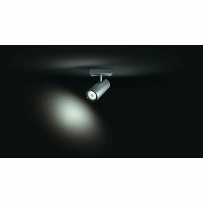 Luminaires Philips Spot de plafond, kit de base Philips Hue Ambiance White Buratto Argenté, 1 lumière, Télécommandes