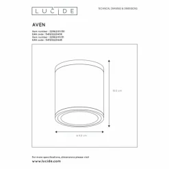Luminaires Lucide Spot de plafond Lucide AVEN Blanc, 1 lumière* Spots Et Projecteurs