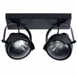 Lampes Industrielles-Luminaires Lucide Spot de plafond Lucide CICLETA Noir, 2 lumières