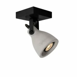 Lampes Industrielles-Luminaires Lucide Spot de plafond Lucide CONCRI LED Noir, 1 lumière