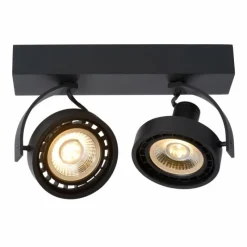 Lampes Industrielles-Luminaires Lucide Spot de plafond Lucide DORIAN LED Noir, 2 lumières