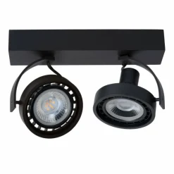 Lampes Industrielles-Luminaires Lucide Spot de plafond Lucide DORIAN LED Noir, 2 lumières