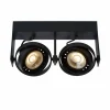 Lampes Industrielles-Luminaires Lucide Spot de plafond Lucide GRIFFON Noir, 2 lumières